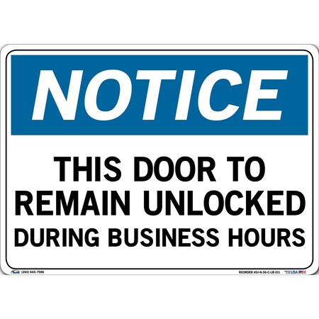 Vestil Vinyl Label Sign, 10-1/2" Height, 14-1/2" Width, Vinyl Label, Rectangle, English SI-N-56-C-LB-011
